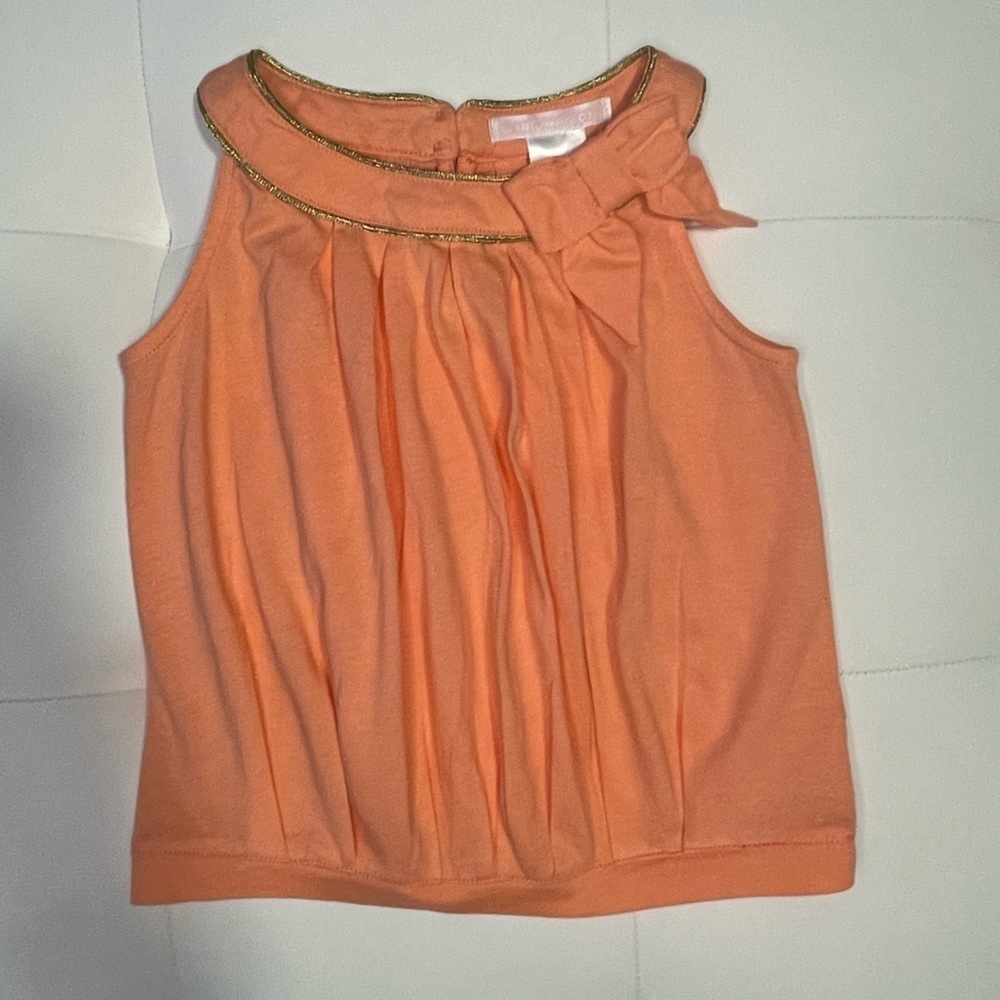 NWT Janie and Jack 12-18 months cute orang top